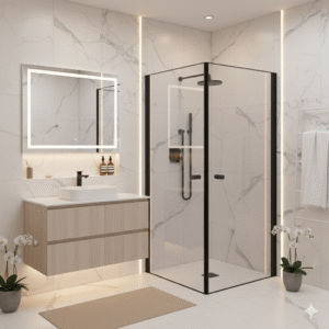 Home מקלחון פינתי ניו יורק בלאק