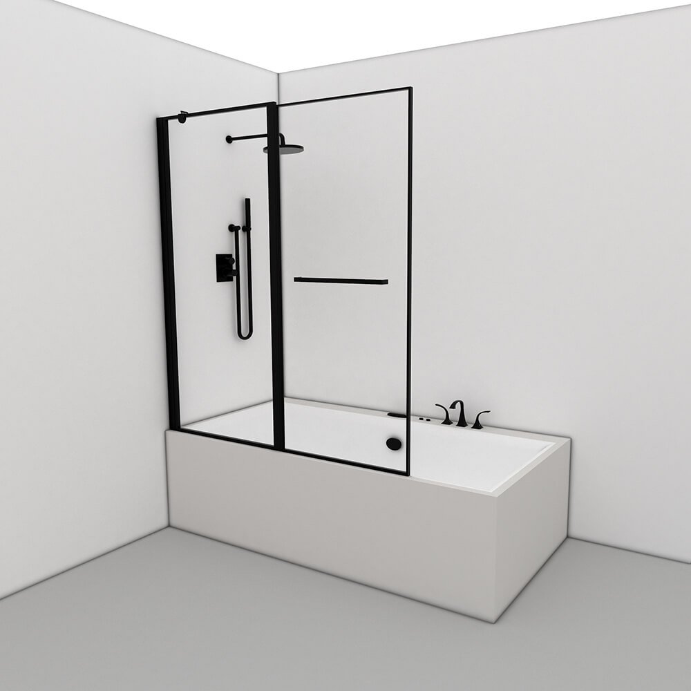 אמבטיון 120 ס"מ מיאמי 1 בלאק אמבטיון 120 ס"מ מיאמי 1 בלאק